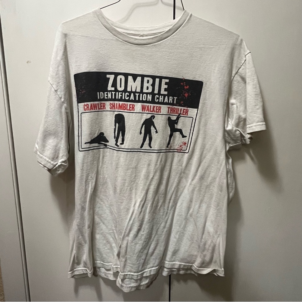 White Zombie Identification Chart T-Shirt